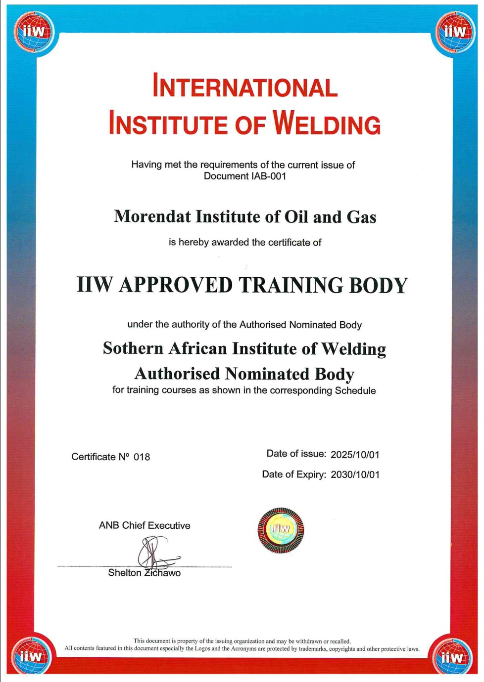 MIOG_IIW AUTHORIZATION